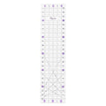 The Quilted Bear Quilting Rulers - Transparent Acrylic Non Slip Quilting, Patchwork & Sewing Ruler with Clear Black Lines & 30, 45 & 60 Degree Angles for Perfect Accuracy & Precision (6.5" x 24")