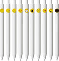 Kaco Cute Gel Pens, 10 Pieces Set Black Ink 0.5 mm Fine Point, Retractable Quick Drying Aesthetic Cute Pens (10 Style Set)