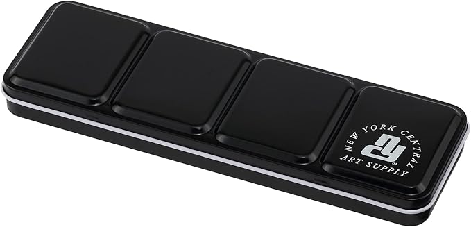 Watercolor Palettes - Empty Half Pan Boxes and Palette for Artists, Watercolor Painting, Students, Color Theory, & More! - 24 Half Pans