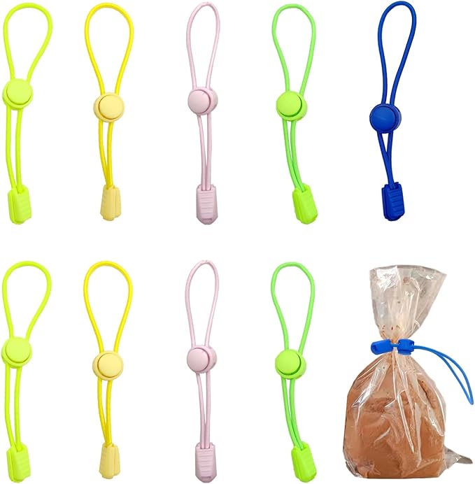 10 PCS Clay Bag Ties, Adjustable Pottery Tool Strap Holder, Ceramic Tool Strap, The Must-Have Pottery Tool Ties for Pottery Ceramic Bag Closure and Organization