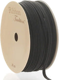 1/8" Width Skinny Elastic Band - Braided Cord - Black 25 Yards - USA Warehouse