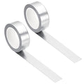 PATIKIL 15mm x 10m Metallic Washi Tape, 2 Roll Masking Foil Sticker Self Adhesive for DIY Art Craft Wrapping Decoration, Silver Tone