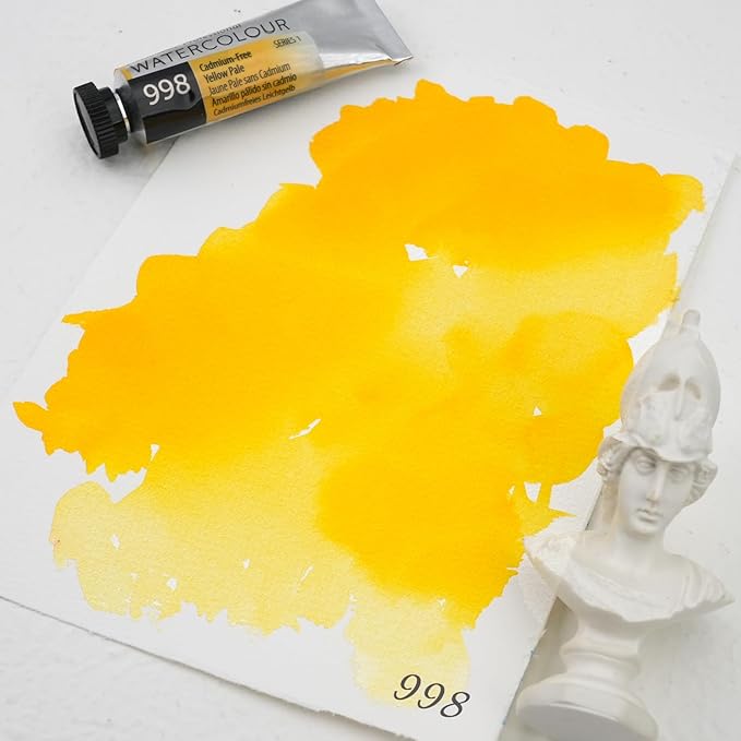 PHOENIX Professional Watercolor Paint Single Tube - 0.47 Fl Oz / 14ml - Cadmium-Free Yellow Pale
