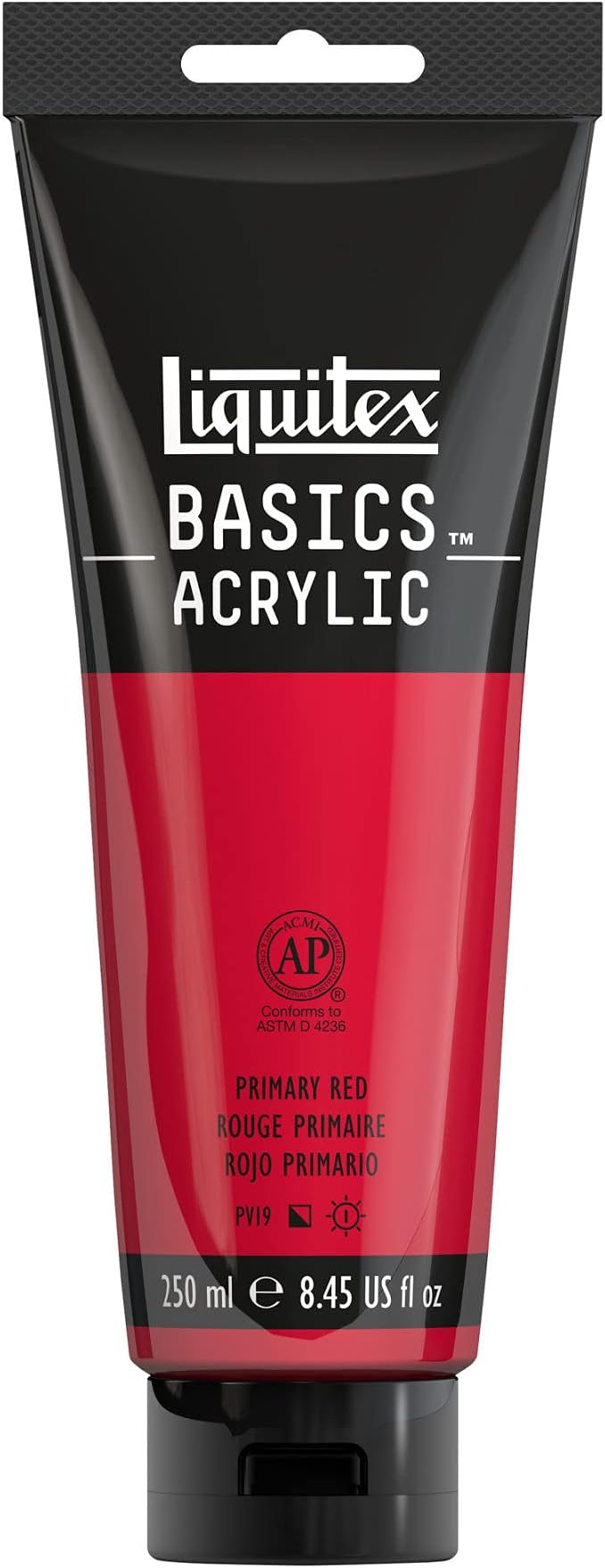Liquitex BASICS Acrylic Paint, 250ml (8.5-oz) Tube, Primary Red