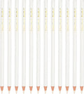 PATIKIL White Colored Pencils Set,12 Pcs Oil Color Pencils Wooden Coloring Drawing Pencil for Artists Art Painting