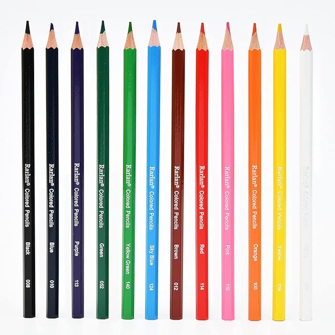 Rarlan Colored Pencils Bulk, Pre-sharpened Colored Pencils for Kids, 12 Assorted Colors, Pack of 36, Coloring Pencils 432 Count