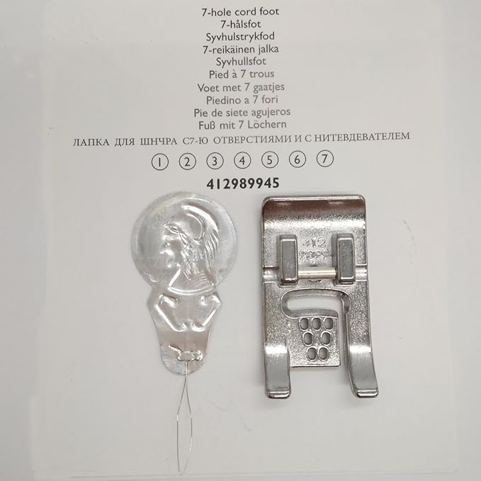 HONEYSEW Cording Foot (7G) with Threader for Compatible with Viking Group1-7#412989945