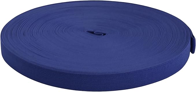 Mandala Crafts Wide 1/2 Inch Navy Elastic Bands Spool for Pants Waistbands Sewing and DIY Crafts, 88 YD Stretchy Flat Fabric Strap Knit Elastic Band for Wig