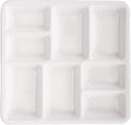 VanEnjoy White Square Ceramic Artist Paint Palette,Porcelain Watercolor Palette,Ceramic Mixing Tray for Watercolor Gouache Painting