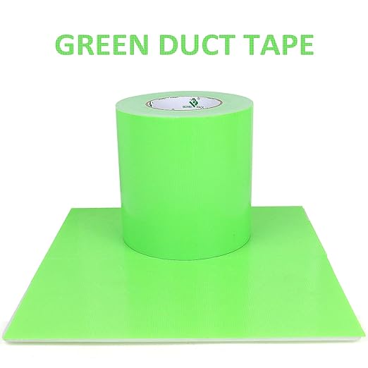 BOMEI PACK 6inch Wide Green Duct Tape, Heavy Duty Strong Waterproof Industrial Color Duct Tape 9.0mil x 6inch x 60yds for Crafts, Home Improvement, Repairs, & Projects