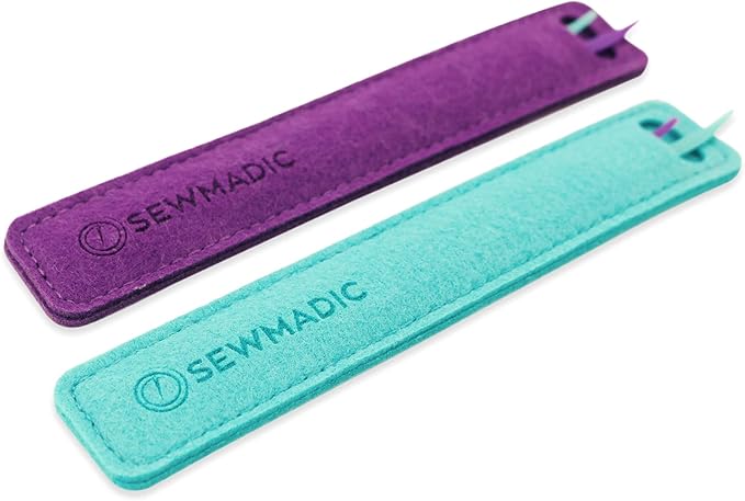 That Purple Thang (4 Pieces- 2xPurple, 2xGreen) Plus 2 Felt Storage Pouches - A Sewers Magic Wand for Sewing