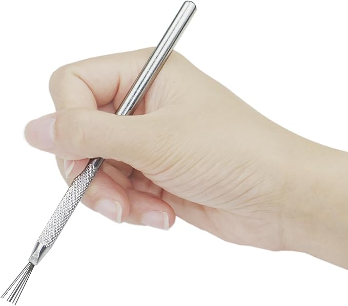 2 in 1 Clay Needle Tools Sculpting Ceramics Pottery Carving Tools for Model Clay Supplies, Ceramic & Pottery Tools Includes Sculpture Feather Pin & Detail Needle Carving Tools Sets, 2PCS, LXLVOUEG