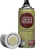 The Army Painter Colour Primer Skeleton Bone, 400 mL Acrylic Spray Primer, Spray Paint Basecoat for Miniature Priming, Tabletop Roleplaying, Boardgames, and Wargames Miniature Modelling
