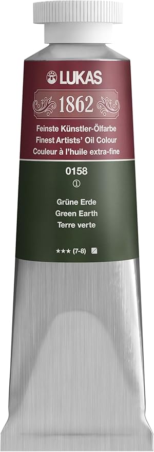 Lukas 1862 Oil 37 ml – Professional Quality Oil Colour Green Earth