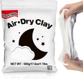 iFergoo White Air Dry Clay, DIY Creative Modeling Clay for Kids, Super Light Magic Clay for Kids Age 3-12, Safe & Non-Toxic, Molding Sculpting