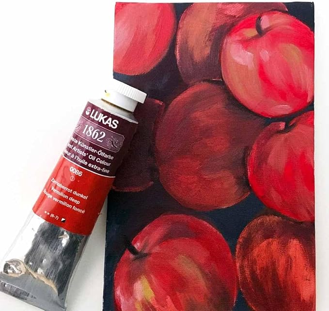Lukas 1862 Professional German Oil Paint, Van Dyck Brown 200 mL - w/Beeswax & Non-Yellowing Sunflower Oil, Short Drying Time, Smooth, Outstanding Lightfastness