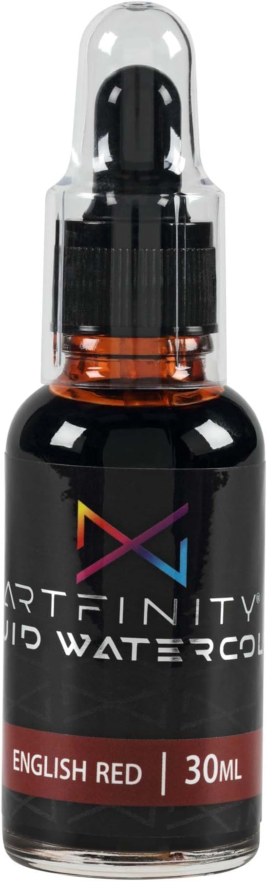 Liquid Watercolor Paint 30 ml Bottle - 3 Pack, English Red - Vibrant Dye-Based Liquid Watercolor w/Glass Pipette, Fast-Drying, Fine Art Paint for Calligraphy, Airbrushing & Traditional Art