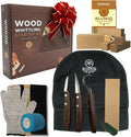 Wood Carving Kit for Beginners | Complete 18-Piece Wood Carving Knife Set | Online Video Training | Travel Ready Roll Bag | Strong Rivet Assembly | Sharpening Accessories | Whittle kit for Beginners