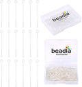 Silver Plated Open Eye Pins Non Tarnish 25mm 200pcs for Jewelry Making Findings