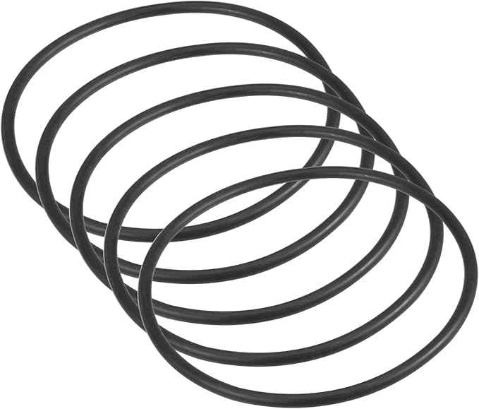 Kozelo 5Pcs Universal Sewing Machine Motor Stretchable Belt - [ 15"(377mm) Perimeter x 3/16" (5mm) Thick]for Household Sewing Machines Accessories Use, Black