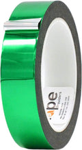 MAT Metalized Polyester Mylar Film Tape, Green - 1.5 inch x 72 yds. Decor Tape for Detailing Accent Wall, Graphic Arts, Car and Boat Trim - Vibrant Mirror Like Finish