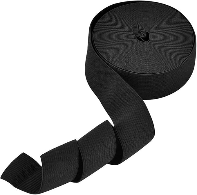 EBOOT 1 Pcs Elastic Spool (3/2 Inch X 11 Yard,Black)