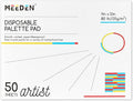 MEEDEN Artist Palette Paper Pad: 9''x12'', 50 Sheets (80lb/120gsm) Paint Palette Paper - Disposable Paint Mixing Paper for Acrylic Watercolor Oil Painting