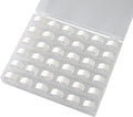 36Pcs Bobbins and Sewing Threads with Bobbin Case, Sa156 Bobbins Plastic with Case for Brother, Bro-Ther, Singer, Sewing Machine Accessories (White)