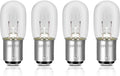4 Pcs 15W 120V Sewing Machine Light Bulb - Incandescent Bulb Compatible with Kennmore and More Sewing Machine Replacement Bulbs 15 W with Push-in Base（White New