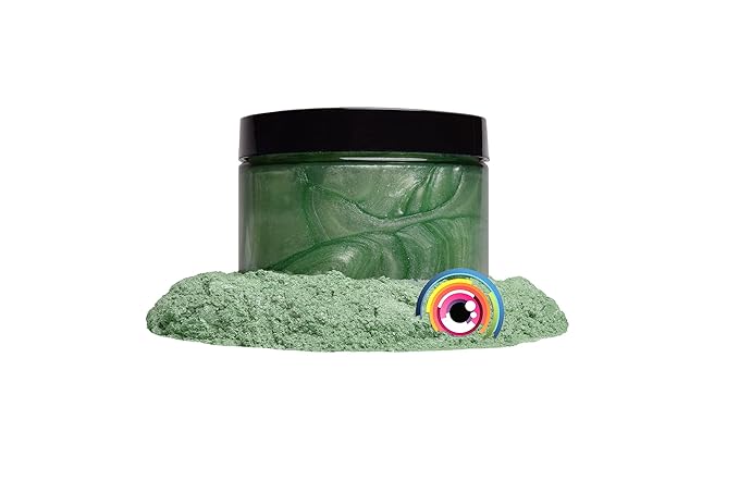Eye Candy Premium Mica Powder Pigment “Arashiyama Green” (50g) Multipurpose DIY Arts and Crafts Additive | Woodworking, Bath Bombs, Resin, Paint, Epoxy, Soap, Nail Polish (Arashiyama Green, 50G)