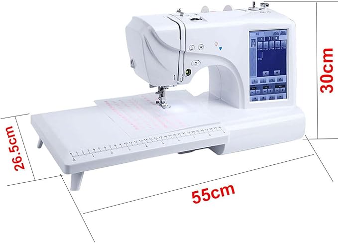 NOLLAM Multi-Function Embroidery Sewing Machine, Electric Digital Embroidery Machine,Home Mini Sewing Machine,with 7-Inch LCD Touch Screen,for Home Decoration,Clothing, Crafts