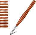 Nitlak 4mm Crochet Hook, Available in 1.5mm-6.0mm, Aluminum Ergonomic Crochet Hook with Wooden Handle for Arthritic Hands, Beginners, Crochet Needles for Knitting, Christmas Gifts for Mom