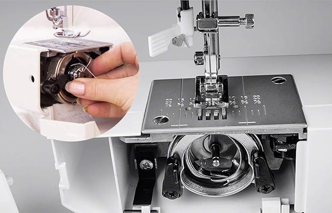 YEQIN 4 Pieces Sewing Machine Bobbin Case Stainless Steel Bobbin Case for All Front Loading 15 Class Machines