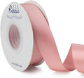 Ribbli Rose Gold Double Faced Satin Ribbon,1” x Continuous 25 Yards,Use for Craft Bows Bouquet, Gift Wrapping, Wedding Decoration, Floral Arrangement