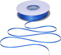 YAMA Royal Blue Double Faced Satin Ribbon 1/8 Inch 100 Yards Ribbon for Gift Wrapping Crafts Hair Bows Wedding Party Decoration