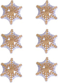 White Snowflake Shaped Buttons for Crafts,Acetate Button for Clothes,Cute Buttons for Sewing,Button Bulk,Pack of 6