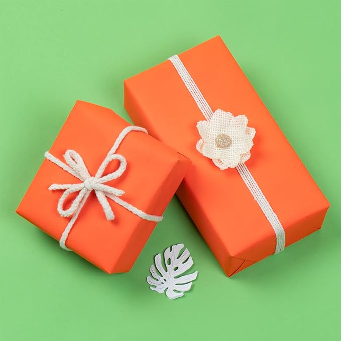 RUSPEPA Orange Kraft Paper Roll - 24 inches x 100 feet - Recyclable Paper Perfect for for Crafts, Art, Wrapping, Packing, Postal, Shipping, Dunnage & Parcel