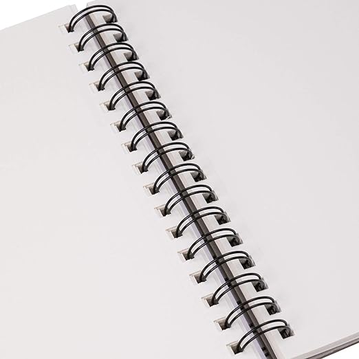 Amazon Basics Sketch Pad for Artists, 67 lb. / 100 gsm, 100 Sheets, 5.5"x8.5", White