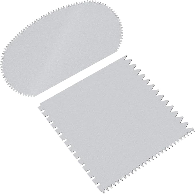 DAJISI 2Pcs Serrated Rib Tool for Pottery,Serrated Rib Sculpting Tool Silver Clay Tools for Sculpture Ceramic