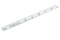 The Quilted Bear Quilter's Quarter - Transparent Acrylic Non Slip Quarter Inch Quilting, Patchwork & Sewing Ruler with ¼, ½, and 1" Markings (8 inches)