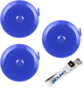DiCUNO 60-Inch 1.5 Meter Soft and Retractable Tape Body Tailor Sewing Craft Cloth Dieting Measuring Tape (3 Pcs of Blue with Soft tape)