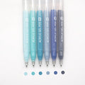 Acrylic Gel Pens for Coloring Books, Quick Dry 6 Pcs 1.0mm Fine Point Gel Marker Pen for Drawing, Journaling Art, Nordic Blue