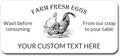 (Made in USA) Custom Carton Stickers Labels for Egg, Personalized Packaging Sticker Label Customized cartons Sticke Lable