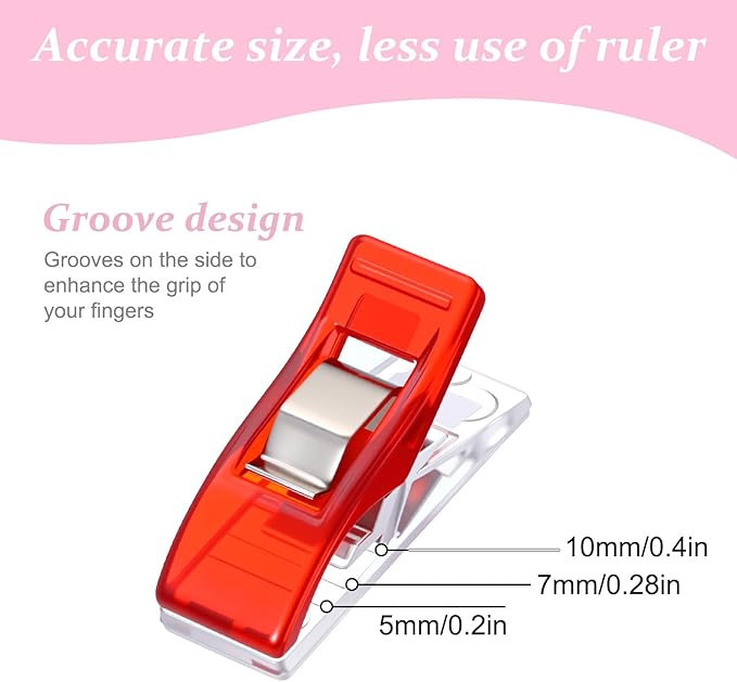 500Pcs Sewing Clips for Fabric, Quilting Clips Multipurpose Clips for Sewing, Plastic Fabric Clip for Supplies Crafting Tools(Assorted Colors)