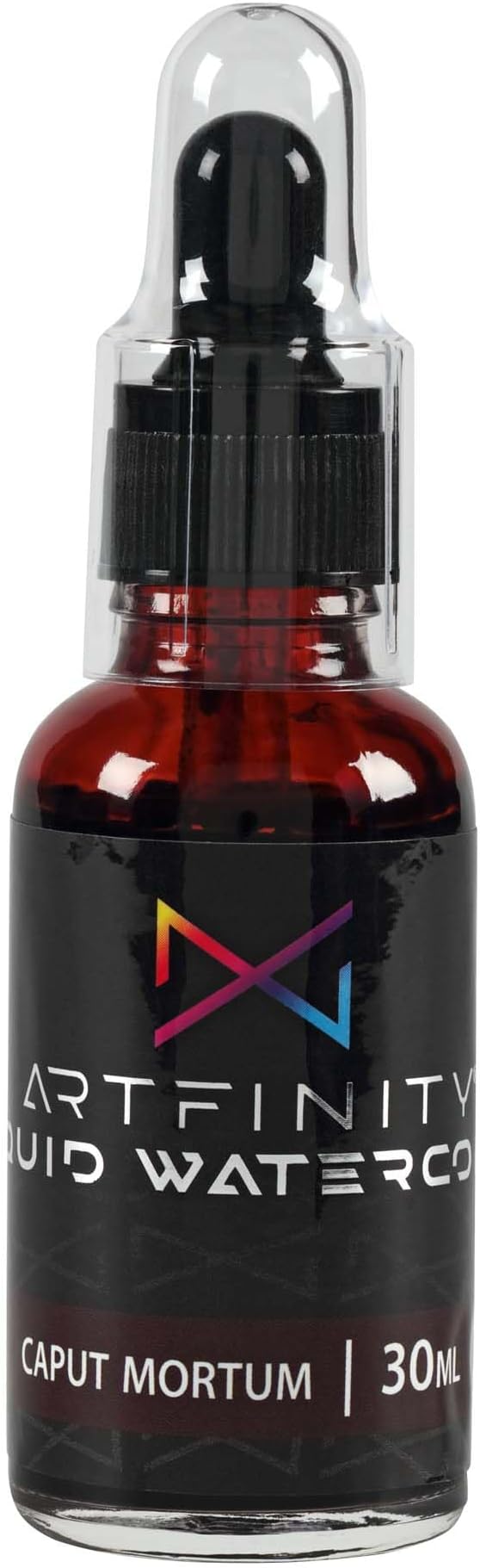 Liquid Watercolor Paint 30 ml Bottle - 3 Pack, Caput Mortum - Vibrant Dye-Based Liquid Watercolor w/Glass Pipette, Fast-Drying, Fine Art Paint for Calligraphy, Airbrushing & Traditional Art