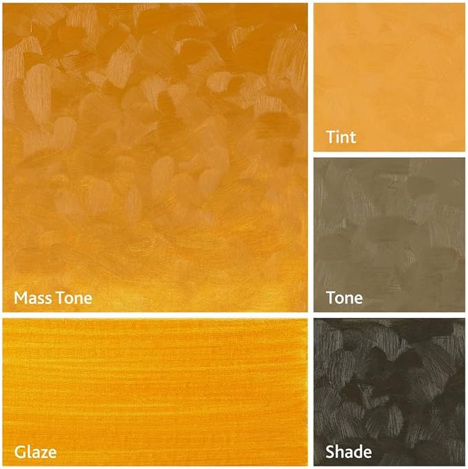 Tusc & Pine Artist Oil Paint - Yellow Ochre, 40 ml, Non-Yellowing, Rich & Creamy Consistency, Maximum Pigment Load, Small Batch Milled Oil Paints Made in the USA for Professional Artists