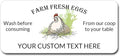 (Made in USA) Custom Carton Stickers Labels for Egg, Personalized Packaging Sticker Label Customized cartons Sticke Lable