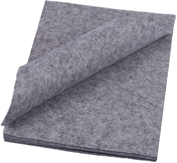 YYCRAFT Craft Soft Felt Sheets 9 Inch X 12 Inch - 24 Pcs Pack, Charcoal