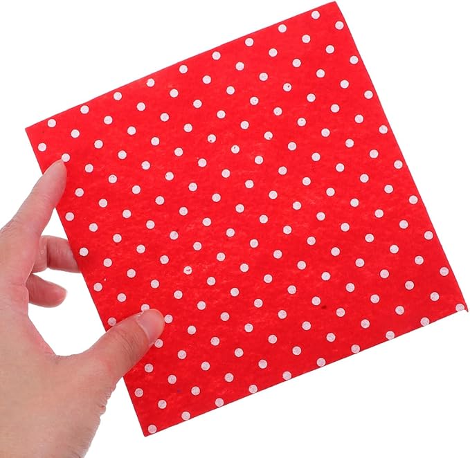 20Pcs 5.91X5.91 Inch DIY Nonwoven Flower Dot Printed Fabric Squares for Sewing Craft Projects Patchwork and Handmade Decorations