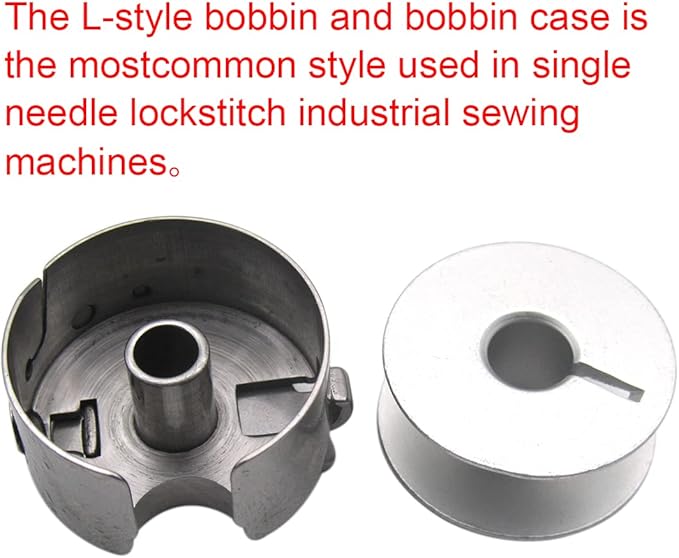 ckpsms Brand – 5PCS L Style Bobbin Cases and 20PCS L Style Aluminum bobbins Compatible with/Replacement for JUKI Brand CONSEW Brand Singer Brand Brother Brand Single Needle lockstitch Sewing Machine